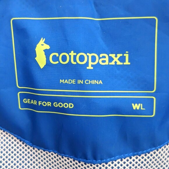 Cotopaxi Teca Crop Jacket Cropped Wind-Resistant Blue Water Polo Size Women's L - Picture 6 of 8